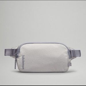 lululemon athletica White and Light Gray Crossbody Belt Bag